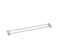 hauck Woodlock Safegate Extension 9 cm Barrera Seguridad Niños Escalera, Compatible con Stop N Safe 2, sin Taladrar, Puerta para Perros, Metal, Silver, 96-101 cm