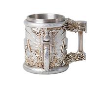 HAUCOZE Jarra de Cervez Alemana Personalizada Taza de Cervez con Acero Inoxidable Taza, MotocicletasBeer Stein Mug para Cumpleaños Regalo Hombre Padre 450ml