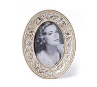 HAUCOZE Marco de Foto Decorativa Modern Regalo Arte Interior Escultura Salon Estatua Figura Resina Decoración del Hogar Oro 10x15cm
