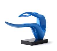 HAUCOZE Moderna Figura Decorativa Mujer Escultura Regalo Salon Estatua Interior Arte Resina Decoración del Hogar 40cm