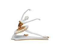 HAUCOZE Mujer Figura Escultura Yoga Figure Decorativa Dama Regalo Bailarina Estatua Modern Interior Salon Arte Resina Decoración del Hogar 20cm