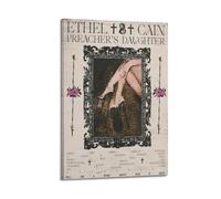 HAUEBDANSEY Ethel Caín Pósteres estéticos vintage para pared, lienzo, pintura decorativa para sala de estar, dormitorio, decoración de habitación, 50 x 75 cm, estilo marco