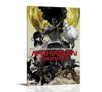 HAUEBDANSEY Póster de anime Afro Samurai 2 pósteres estéticos vintage para pared, lienzo, pintura decorativa para sala de estar, dormitorio, decoración de habitación, 30 x 45 cm, estilo marco