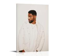 HAUEBDANSEY Póster de Bryson Tiller estético vintage para pared, lienzo decorativo, pintura decorativa para sala de estar, dormitorio, decoración de 40 x 60 cm, estilo marco