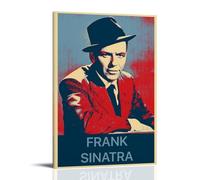 HAUEBDANSEY Póster de Frank Sinatra estético vintage para pared, lienzo, pintura decorativa para sala de estar, dormitorio, decoración de habitación, 30 x 45 cm, estilo marco
