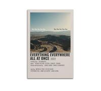 HAUEBDANSEY Póster de lienzo con texto en inglés «Everything Everywhere All at Once» (40 x 60 cm) sin marco