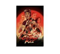 HAUEBDANSEY Póster estético de Cobra Kai para pared, diseño vintage, lienzo decorativo, pintura decorativa para sala de estar, dormitorio, decoración de 60 x 90 cm, estilo sin marco