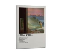 HAUEYQWUEGG Mxmtoon Álbum Liminal Space Pósteres para pared, póster decorativo vintage para sala de estar, dormitorio, 30 x 45 cm, estilo marco