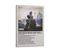 HAUEYQWUEGG My Chemical Romance May Death Never Stop You Póster Estético Arte de Pared Lienzo Vintage Póster Pintura Decorativa para la Decoración de la Habitación 24 x 36 Pulgadas (60 x 90 cm) Estilo