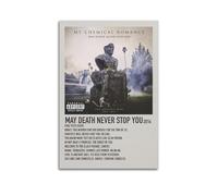 HAUEYQWUEGG My Chemical Romance May Death Never Stop You Póster Estético Arte de Pared Lienzo Vintage Póster Pintura Decorativa para la Decoración de la Habitación 24 x 36 Pulgadas (60 x 90 cm) Estilo