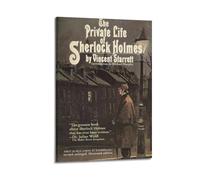 HAUEYQWUEGG Póster de la película The Private Life of Sherlock Holmes 1 para pared, lienzo vintage para sala de estar, dormitorio, 30 x 45 cm, estilo marco