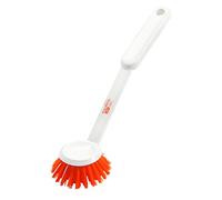Haug - Cepillo para fregar (mango corto, 260 x 72 x 35 mm, apto para uso con alimentos, 26 cm), color naranja