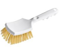 Haug de llantas y neumáticos Cepillo rígida color blanco (Mango Corto
