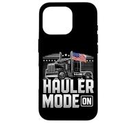 Hauler Mode ON Patriotic Trucker Big Rig Diseño de bandera de Estados Unidos Carcasa para iPhone 16 Pro