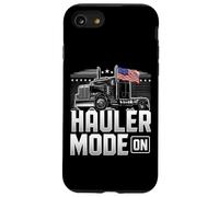 Hauler Mode ON Patriotic Trucker Big Rig Diseño de bandera de Estados Unidos Carcasa para iPhone SE (2020) / 7 / 8