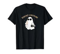 Haunt Couture Lindo Fantasma Café Halloween Verano Moda Camiseta gráfica económica, Hombre, Negro, S