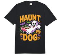 Haunt Dog Juguetón Halloween Fantasma Diversión Comfort Colors Adult Heavyweight T-Shirt