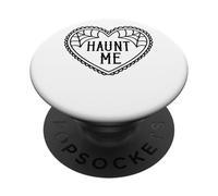 Haunt Me Corazón Telaraña Estilo Gótico PopSockets PopGrip Adhesivo