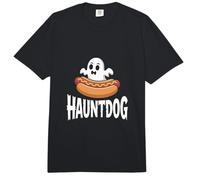 Hauntdog Divertido Halloween Ghost Hotdog Comfort Colors Adult Heavyweight T-Shirt