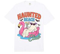 Haunted Beach Club Halloween Vacation Humor Comfort Colors Adult Heavyweight T-Shirt