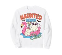 Haunted Beach Club Halloween Vacation Humor Sudadera