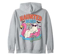 Haunted Beach Club Halloween Vacation Humor Sudadera con Capucha