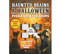 Haunted Brains: A Halloween Puzzle Book for Adults