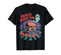 Haunted Burger Town, Hamburguesa con Queso de Halloween Camiseta