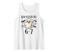 Haunted by 6-7 Funny Teacher 67 Halloween Six Seven Ghost 67 Camiseta sin Mangas