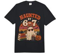 Haunted by 6-7 Funny Teacher 67 Halloween Skeleton Witch Comfort Colors Adult Heavyweight T-Shirt