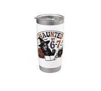 Haunted by 6-7 Funny Teacher 67 Halloween Skeleton Witch Vaso térmico de acero inoxidable de doble pared