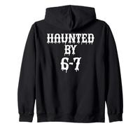 Haunted by 6 7 Halloween Funny Six Seven Meme Gen Alpha Z 67 Sudadera con Capucha