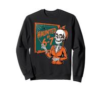 Haunted by 6-7 Math Teacher Halloween Skeleton Sudadera