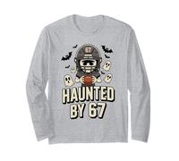 Haunted by 67 Funny Six Seven Meme Spooky Football Halloween Manga Larga