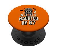 Haunted by 67 Funny Six Seven Meme Spooky Football Halloween PopSockets PopGrip Adhesivo