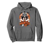 Haunted by 67 Funny Six Seven Meme Spooky Football Halloween Sudadera con Capucha