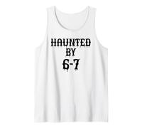 Haunted by 67 Halloween Funny Six Seven Meme Gen Alpha Z 6-7 Camiseta sin Mangas