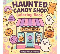 Haunted Candy Shop Coloring Book: A Spooky & Sweet Halloween Coloring pages for Kids (Simple & Spooky Halloween Coloring)