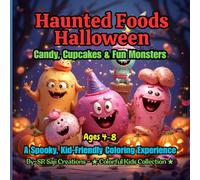 Haunted Foods Halloween: Candy, Cupcakes & Fun Monsters: A Spooky, Kid-Friendly Coloring Experience for Kids Ages 4-8