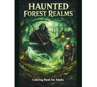 HAUNTED FOREST REALMS: A Dark Fantasy Coloring Book for Adults Featuring Ghostly Woods, Skeleton Guardians, Spirit Reapers & Enchanted Shadow Forests ... Illustrations (DARK REALMS COLORING SERIES)