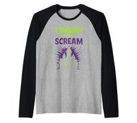 Haunted House Actor Scare Squad Horror Crew Temporada espeluznante Camiseta Manga Raglan