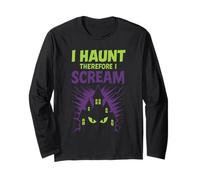 Haunted House Actor Scare Squad Horror Crew Temporada espeluznante Manga Larga