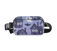 Haunted House - Bolso bandolera con diseño de mini paisaje para mujeres y hombres, resistente al agua