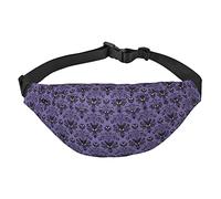 Haunted Mansion&** Riñonera de tamaño grande con 3 bolsillos con cremallera. Puedes llevar teléfonos móviles de todos los tamaños para hacer ejercicio al aire libre., multicolor, Talla única, Mochilas