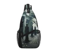 Haunted Mansions - Riñonera cruzada para el hombro, correa para el hombro, cintura para hombre y mujer