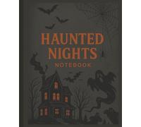 Haunted Nights - Dark Gray & Orange Halloween Journal: A minimalist spooky notebook for creative writing, daily notes, and October reflections