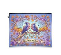 Haunted Nights Raven Pumpkins - Bolsa de maquillaje gótica para Halloween