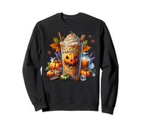 Haunted Pumpkin Spice Latte For Women Funny Coffee Halloween Sudadera