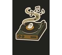 Haunted Vinyl Journal: 120-Page Lined Notebook for Halloween Music Lovers, Ghostly Notes, and Spooky Ideas