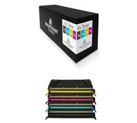 HAUPTSTADT TONER DarkSerie - Tóner compatible con Lexmark X734 X736 X738 (sustituye a 0C736H1, negro, cian, magenta y amarillo)